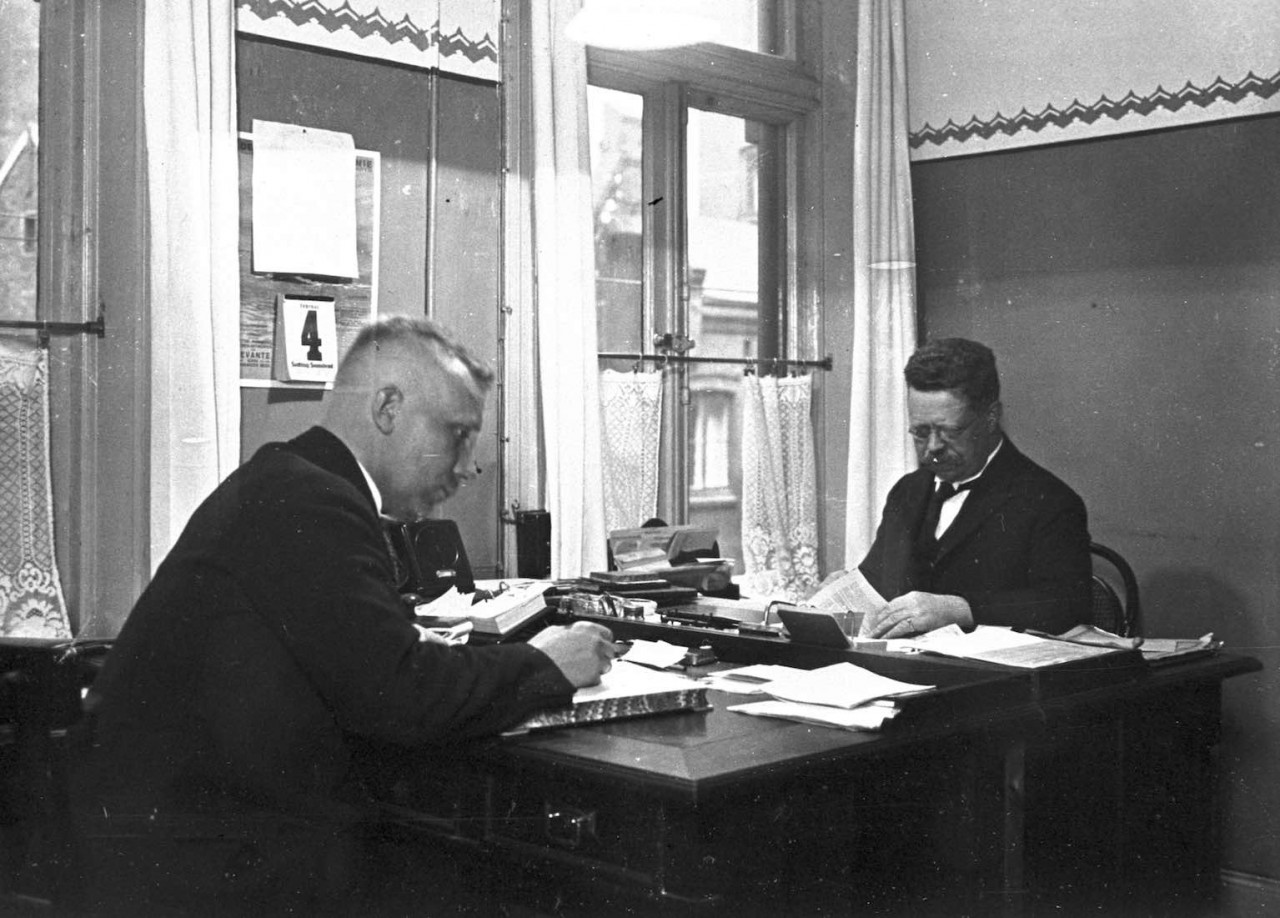 Privatkontor der Firma Wehrhagen, 1928.