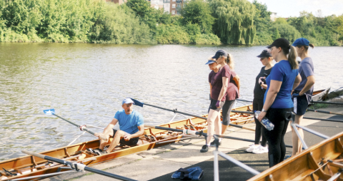 Ruderkurs auf der Bille