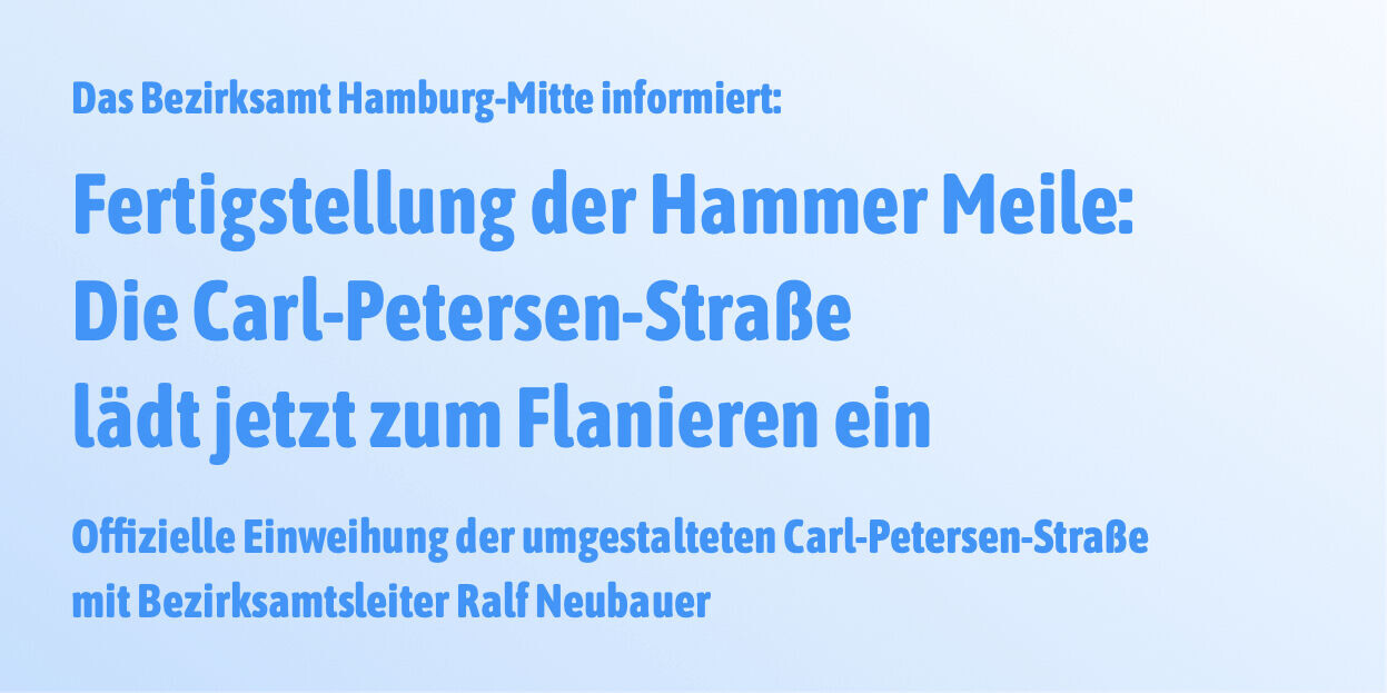 Einladung zur Einweihung der Hammer Meile